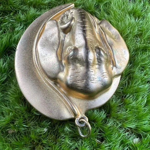 Vtg Golden Elephant Pendant - Picture 4 of 5